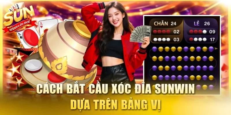 Cách bắt cầu Xóc Đĩa SUNWIN dựa trên bảng vị
