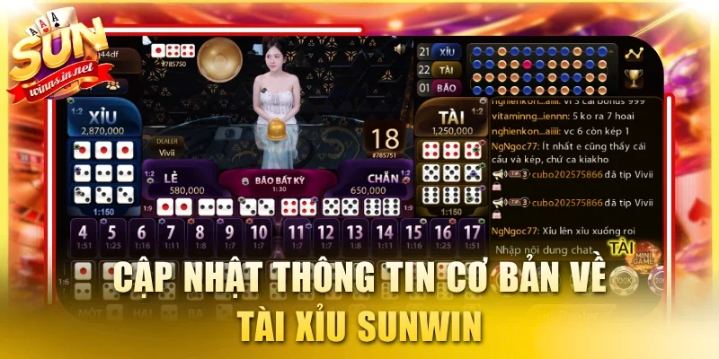 Cập nhật thông tin cơ bản về Tài Xỉu SUNWIN