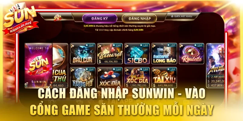 Đăng nhập SUNWIN