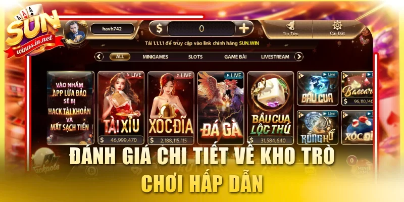 Đánh giá chi tiết về kho trò chơi hấp dẫn