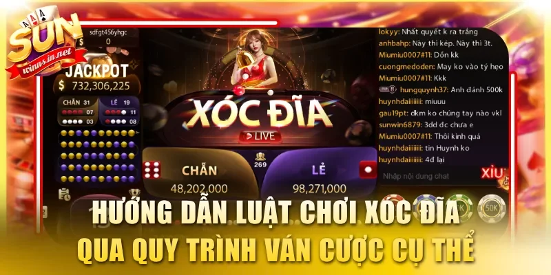 Hướng dẫn luật chơi Xóc Đĩa cơ bản qua quy trình ván cược cụ thể