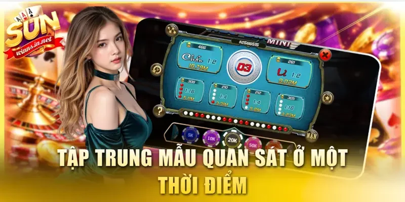 Tập trung mẫu quan sát ở một thời điểm